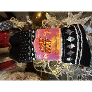 Hot Feet Heavy Thermal Socks - Ladies Size 4-10, 2 Pair